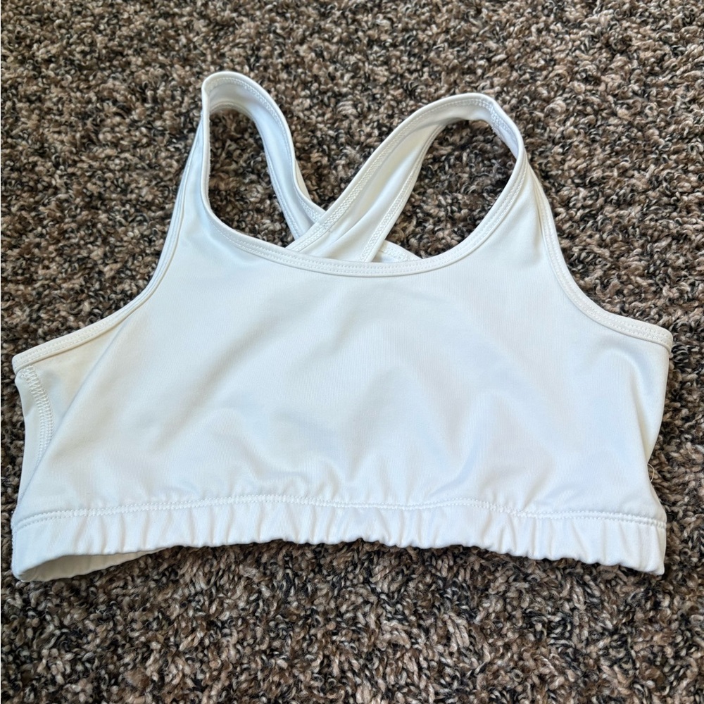 White Sports Bra